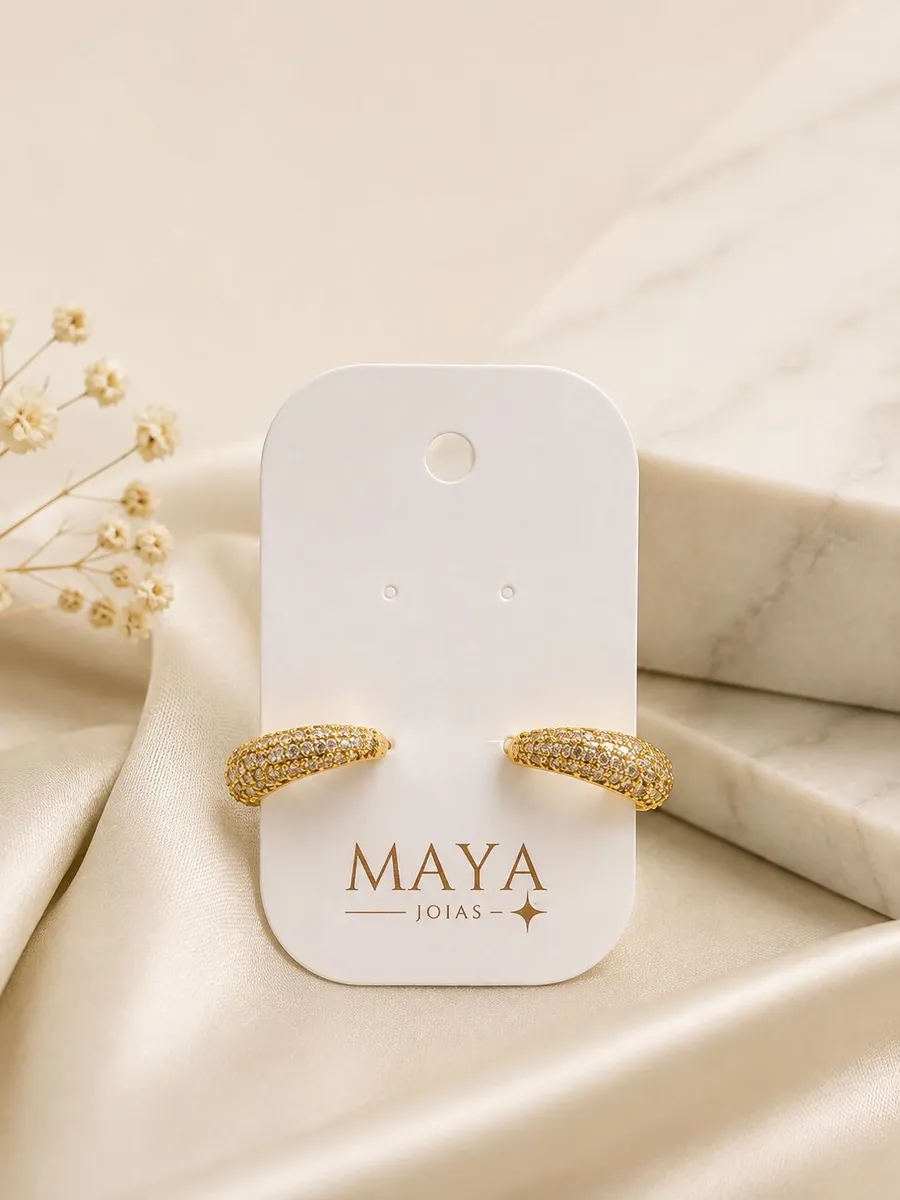 Argola Maya Cristal 