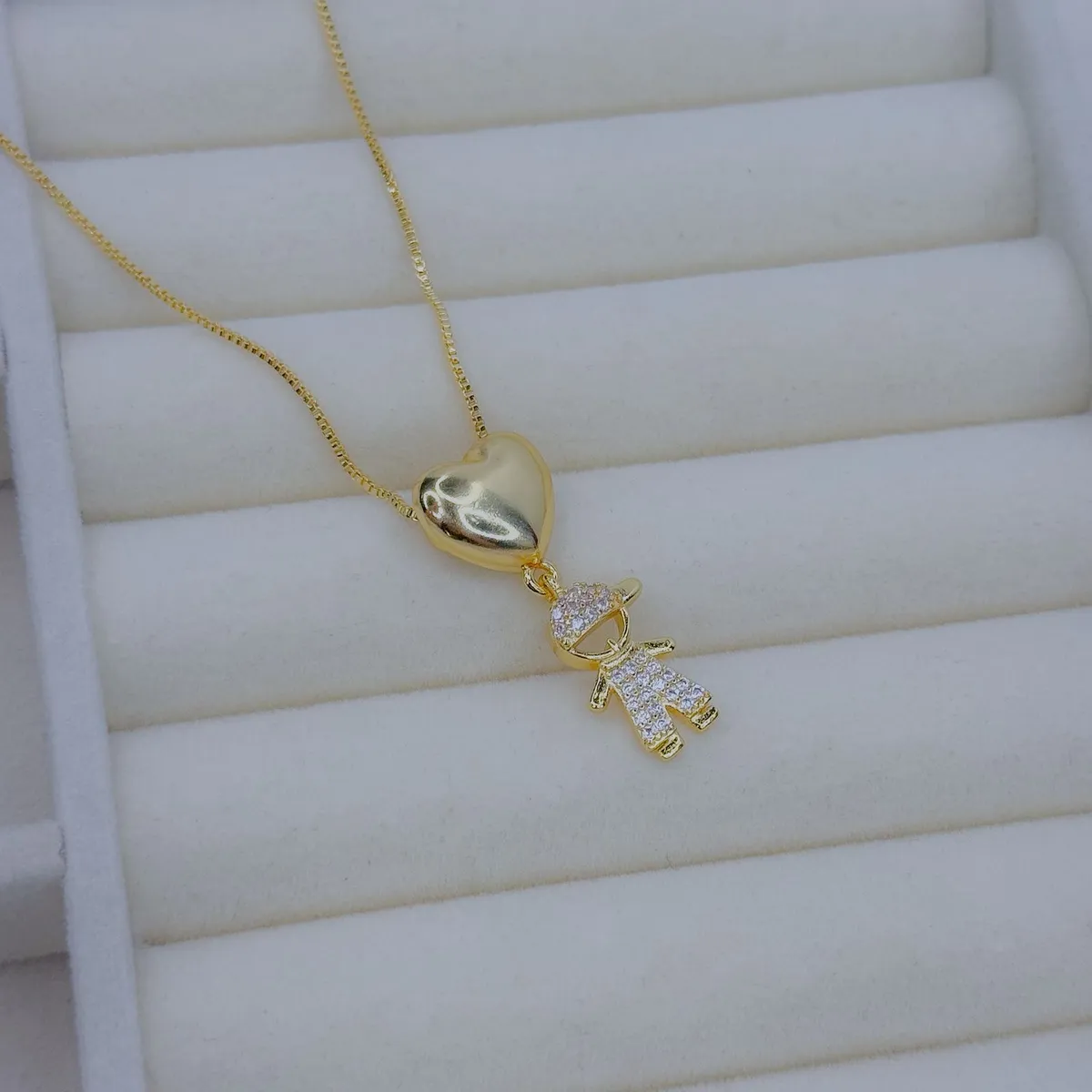 Colar Amor de Mãe coração 