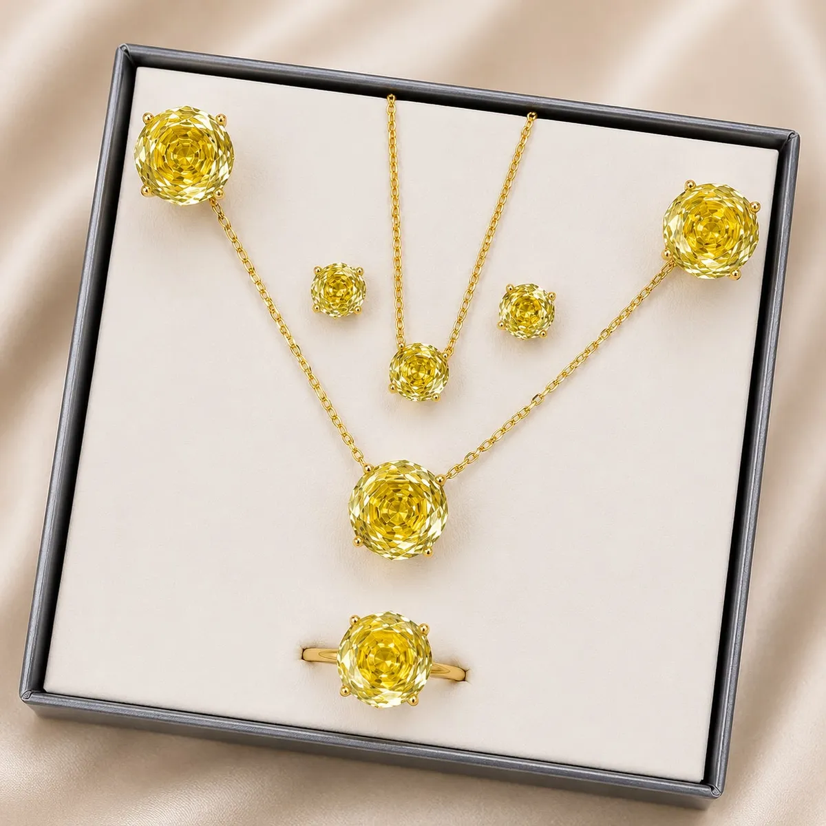 Conjunto Aurora Citrino 