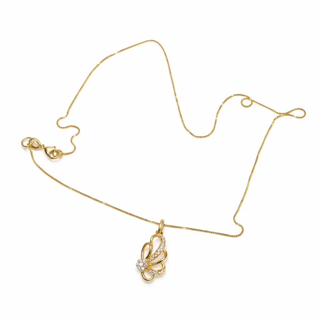 Gargantilha Meia Borboleta Cravejada – Semi-joia Premium