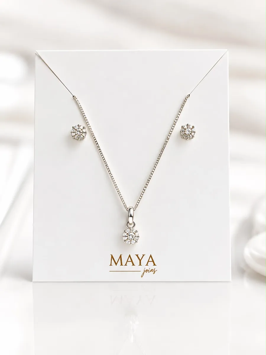 Conjunto Bella Lumi/ Prata 